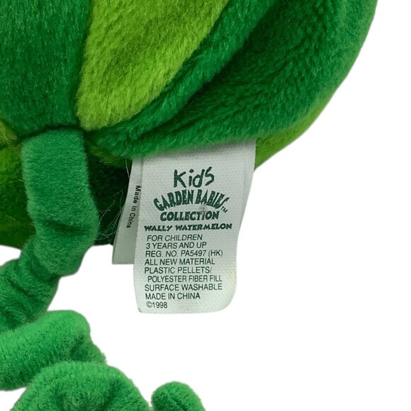 Vtg Kids Garden Babies Wally Watermelon Plush Toy 4.5” Collection 1998 - Picture 2 of 6